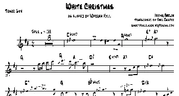 萨克斯谱 | White Christmas(次中音萨克斯）