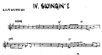萨克斯谱 | SWINGIN'2(15首爵士练习曲之4)Bob Mintzer