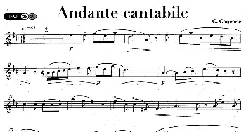 萨克斯谱 | Andante cantabile  G·Concone