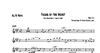 萨克斯谱 | Faces Of The Heart(中音萨克斯）