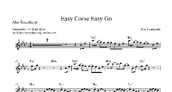 萨克斯谱 | Easy Come Easy Go(中音萨克斯）