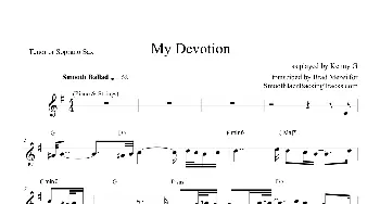 萨克斯谱 | My Devotion(次中音萨克斯）