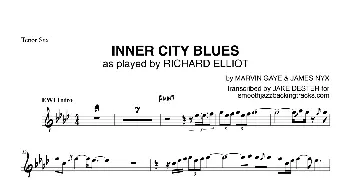 萨克斯谱 | Inner City Blues(次中音萨克斯）