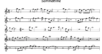 萨克斯谱 | Summertime(Alto Saxophone Version）