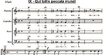 萨克斯谱 | Qui tollis peccata mundi(萨克斯四重奏）