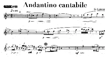 萨克斯谱 | Andantino cantabil  G·Concone