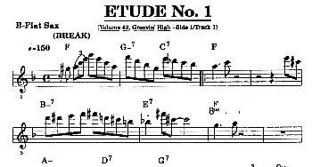 萨克斯谱 | ETUDE No.1(高音萨克斯超吹练习曲）
