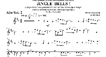 萨克斯谱 | JINGLE BELLS！(第二中音萨克斯分谱）