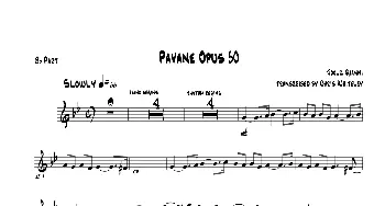 萨克斯谱 | Pavane Opus 50(bB Part）