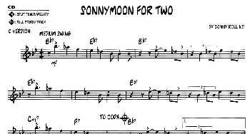 萨克斯谱 | SONNYMOON FOR TWO(jazz系列萨克斯谱)sonny rollins