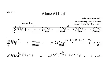 萨克斯谱 | Alone At Last(中音萨克斯）