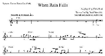 萨克斯谱 | When Rain Falls(次中音萨克斯）