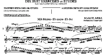 萨克斯谱 | 18 Exercicios ou Estudos de Marcel Mule - Enelruy Lira(马瑟·穆勒18首练习曲—7)Marcel Mule(马瑟·穆尔）