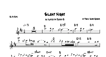 萨克斯谱 | Silent Night(中音萨克斯）