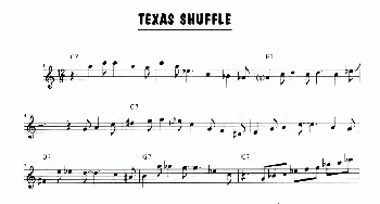萨克斯谱 | Texas Shuffle