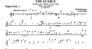 萨克斯谱 | THE STABLE(第一次中音萨克斯分谱）