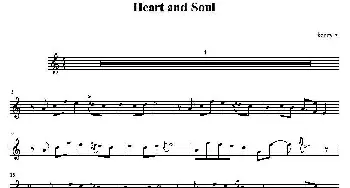 萨克斯谱 | Heart And Soul(高音萨克斯谱)Kenny G