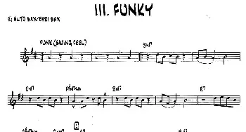 萨克斯谱 | FUNKY(15首爵士练习曲之3)Bob Mintzer