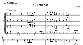 萨克斯谱 | Bananas(四重奏）