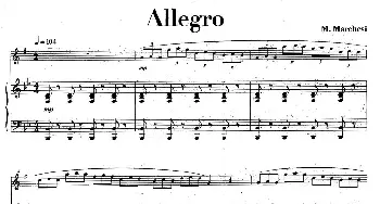 萨克斯谱 | Allegro(中音萨克所+钢琴伴奏)M·Marchesi