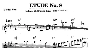 萨克斯谱 | ETUDE No.8(高音萨克斯超吹练习曲）