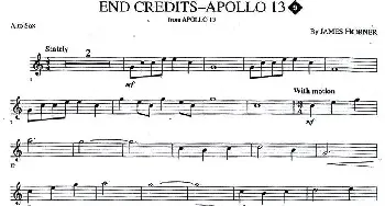 萨克斯谱 | END CREDITS-APOLLO 13