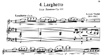 萨克斯谱 | 15首古典萨克斯独奏曲 4 Larghetto(中音萨克斯+钢琴伴奏）