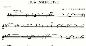 萨克斯谱 | HOW INSENSITIVE