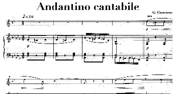 萨克斯谱 | Andantino cantabile(中音萨克所+钢琴伴奏)G·Concone