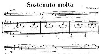 萨克斯谱 | sostenuto molto(中音萨克所+钢琴伴奏)M·Marchesi