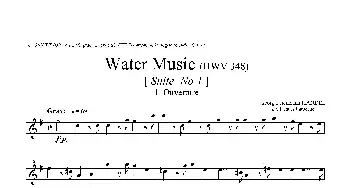 萨克斯谱 | Water Music(HWV.348 No.1）(第一次中音萨克斯）