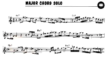 萨克斯谱 | MAJOR CHORD SOLO