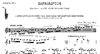 萨克斯谱 | IMPROMTUS(中音萨克斯分谱）