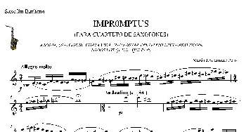 萨克斯谱 | IMPROMTUS(上低音萨克斯分谱）
