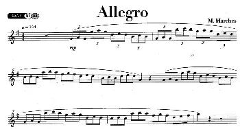 萨克斯谱 | Allegro  M·Marchesi