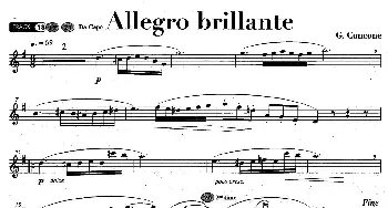 萨克斯谱 | Allegro brillante  G·Concone