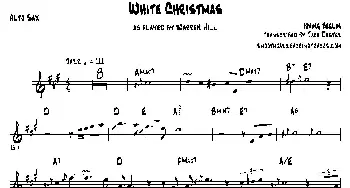 萨克斯谱 | White Christmas(中音萨克斯）