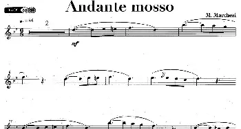 萨克斯谱 | Andante mosso  M·Marchesi