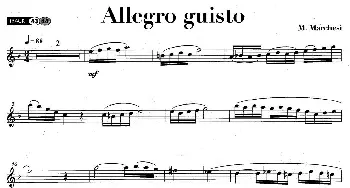 萨克斯谱 | Allegro guisto(版本一)M·Marchesi