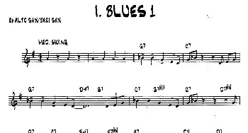 萨克斯谱 | BLUES1(15首爵士练习曲之1)Bob Mintzer