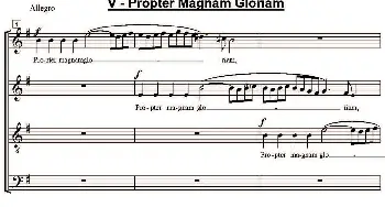 萨克斯谱 | Propter Magnam Gloriam(萨克斯四重奏）