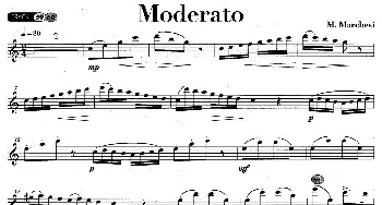 萨克斯谱 | Moderato  M·Marchesi