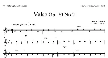 萨克斯谱 | f小调圆舞曲 Op.70 No.2(四重奏次中音萨克斯分谱)肖邦