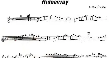 萨克斯谱 | Hideaway  David Sanborn (大卫·森鹏）