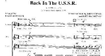 萨克斯谱 | Back in the U.S.S.R. (四重奏+钢琴伴奏）