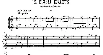 萨克斯谱 | 12首单簧管萨克斯重奏之二  莫扎特