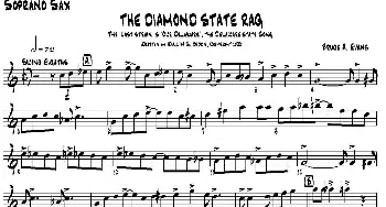 萨克斯谱 | THE DIAMOND STATE RAG(四重奏·高音萨克斯分谱）