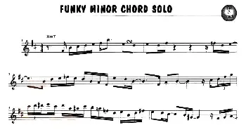 萨克斯谱 | FUNKY MINOR CHORD SOLO