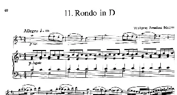 萨克斯谱 | 15首古典萨克斯独奏曲 11 Rondo in D(中音萨克斯+钢琴伴奏）