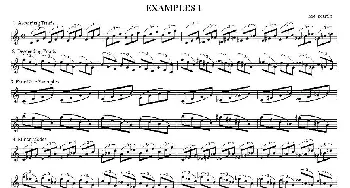 萨克斯谱 | EXAMPLES(爵士乐练习曲2首）